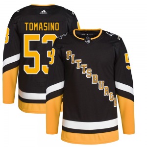 Philip Tomasino Pittsburgh Penguins Adidas Youth Authentic 2021/22 Alternate Primegreen Pro Player Jersey (Black)