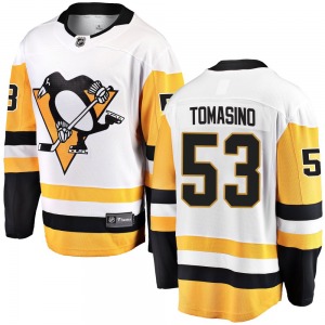 Philip Tomasino Pittsburgh Penguins Fanatics Branded Youth Breakaway Away Jersey (White)