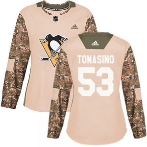 Philip Tomasino Pittsburgh Penguins Adidas Women's Authentic Veterans Day Practice Jersey (Camo)