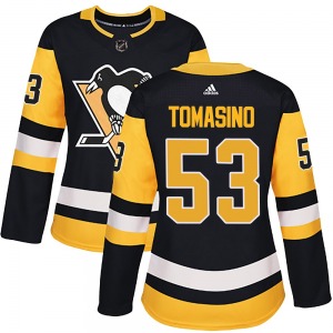 Philip Tomasino Pittsburgh Penguins Adidas Women's Authentic Home Jersey (Black)